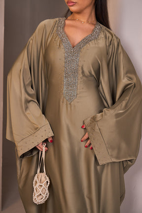 Special Abaya mit Perlen